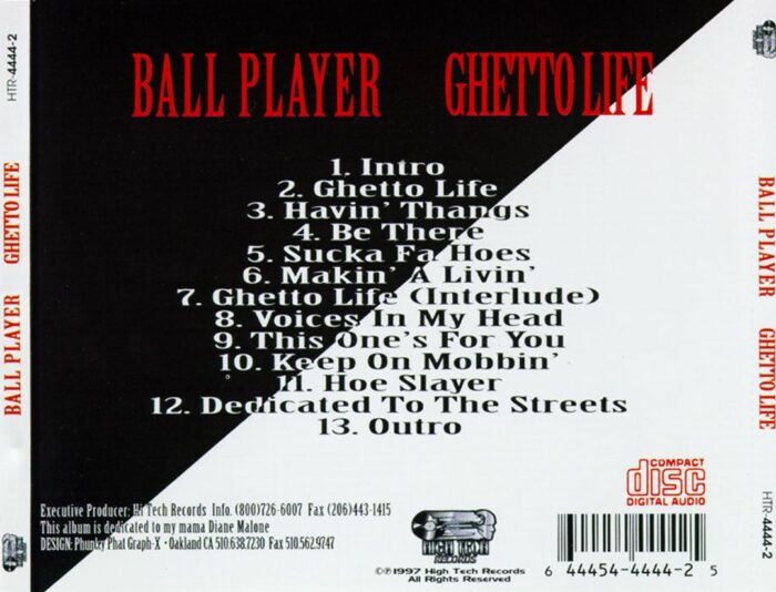 Ball Player - Ghetto Life (Back)