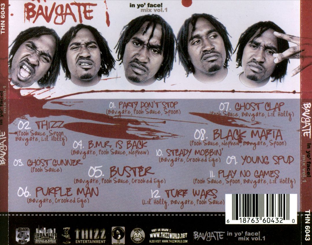 Bavgate - In Yo Face Mix Vol.1 (Back)