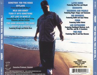 Frost - That Was Then, This Is Now Vol. 1 (Back)