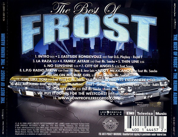 Frost - The Best Of Frost The Remix Album (Back)