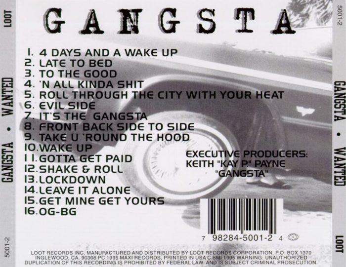Gangsta Wanted Back