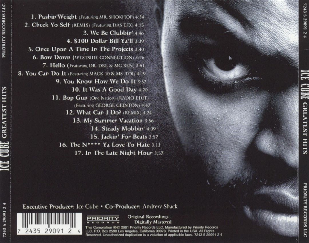Ice Cube - Greatest Hits (Back)