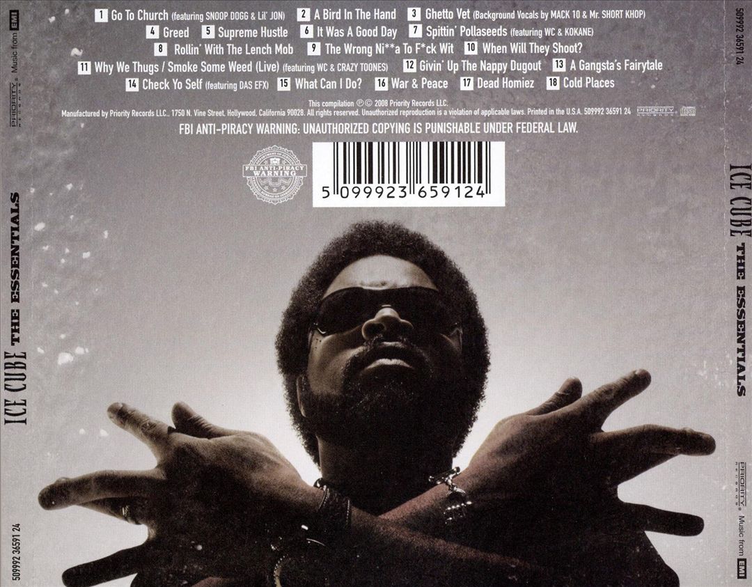 Ice Cube - The Essentials (Back)