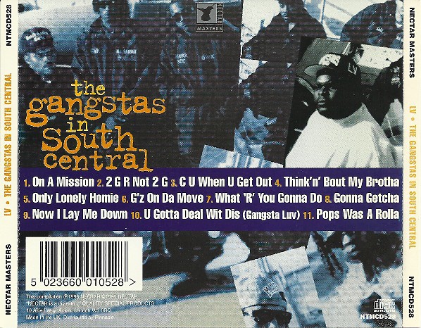 LV - The Gangstas In South Central (Back)