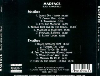 Madface - Black Attracts Heat (Back)