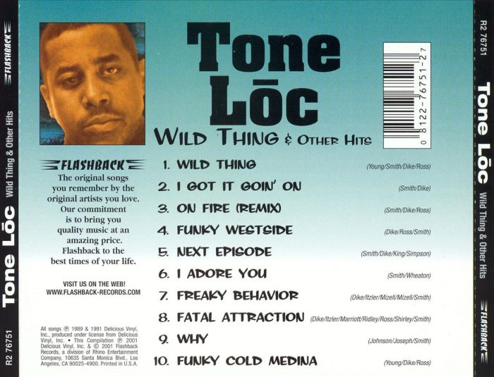 Tone Loc - Wild Thing & Other Hits (Back)