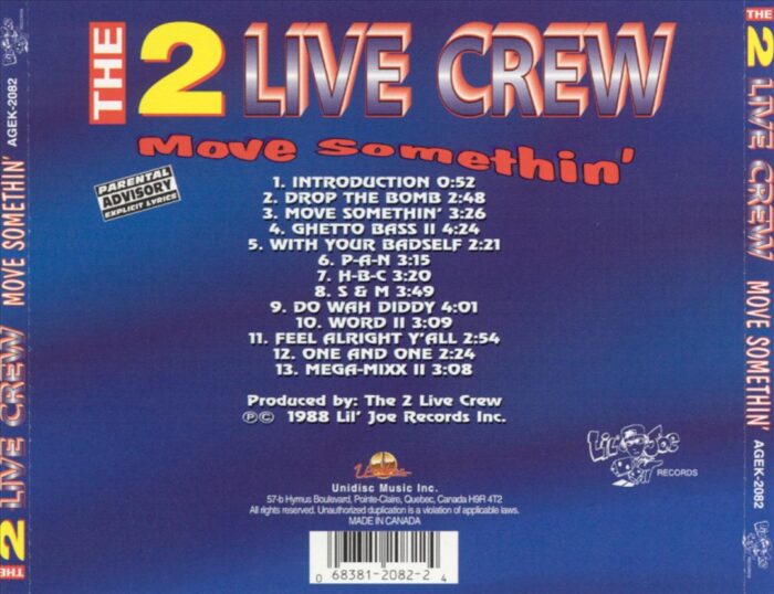 Two Live Crew - Move Somthin' (Back)