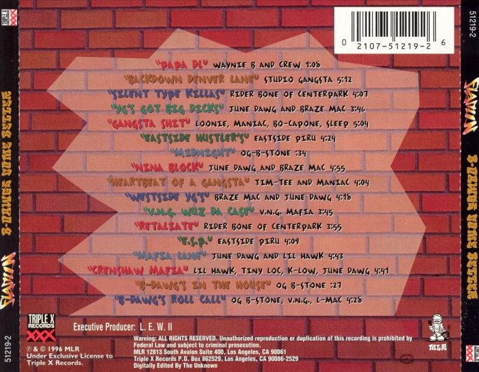 Various - Flamin' B-Dawgs Come Better. (Back)