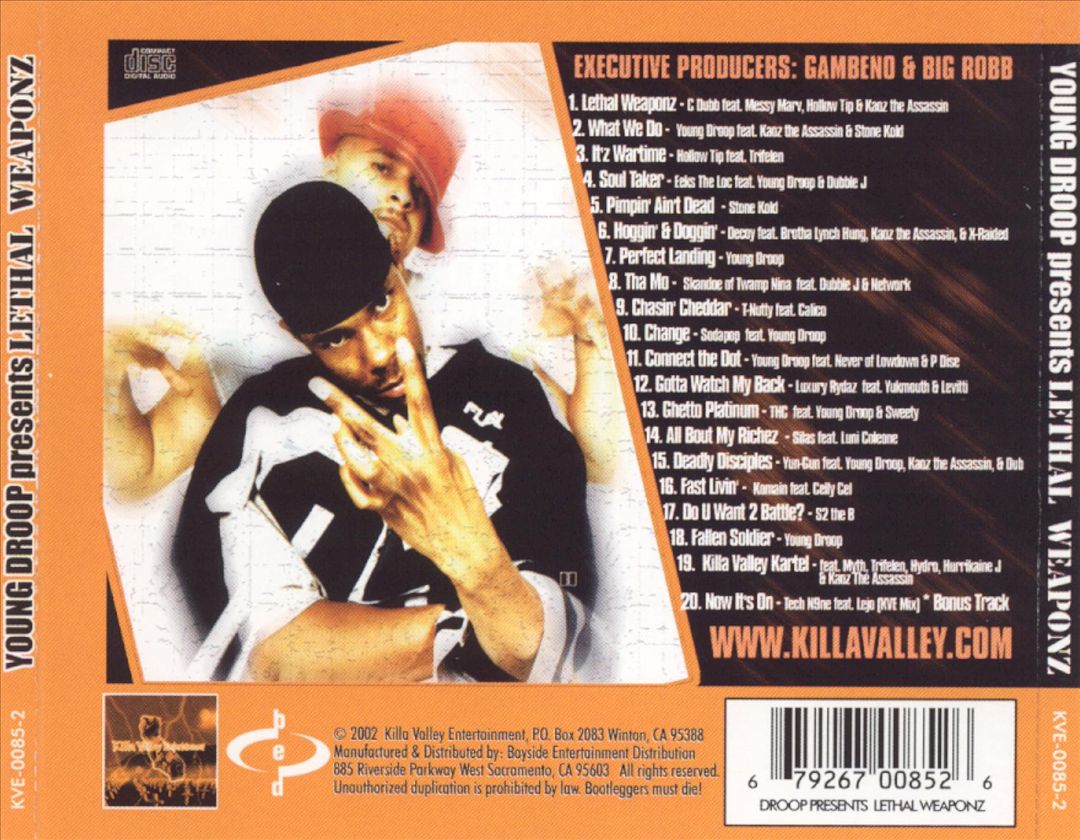 Various - Young Droop Presents Lethal Weaponz (Back)